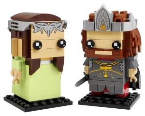 Set 40632-G BrickHeadz Aragorn & Arwen, met doos (99% compleet) gebruikt *
