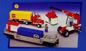 Set 4549-G Container Double Stack, zonder doos (99% compleet) gebruikt * - Img 2