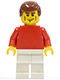 soc120G Voetbal- Voetballer, rood shirt, roodbruin haar, sticker #7 gebruikt *0M0000 - Img 2