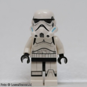 sw0578 Star Wars:Strormtrooper bedrukte benen, donkerazuur luchtroosters op helm) hoofd strepen op wangen (817) NIEUW *0M0000