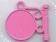 x222-47 FABULAND Uithangbord roze, donker NIEUW *