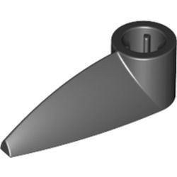 x346-11 Deurknop/Tand 1x3 met asgat zwart NIEUW *1B059
