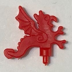 x47-5G Pluim- draak rood gebruikt *0L0000