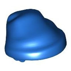 x70-7G Hoed van gedraaide doek blauw gebruikt *0L0000