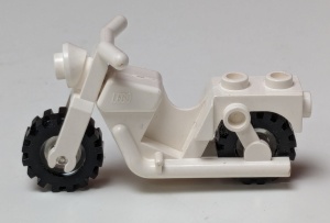 x81c02-1G Motorfiets transparante wielvelgen wit gebruikt *1D038