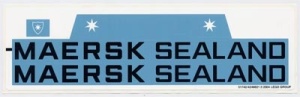 10152stk03 STICKER: Maersk schip MAERSK SEALAND NIEUW *0S0000