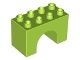 11198-34 DUPLO steen 2x4x2 boog lime NIEUW *