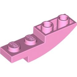 13547-104 Omgekeerde dakpan 4x1 rond roze, helder NIEUW *1B105
