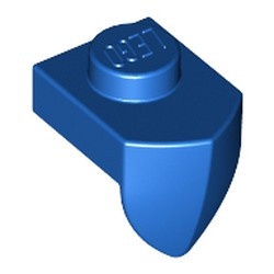 15070-7 Platte plaat 1x1 met tandVERICaal blauw NIEUW *1B323