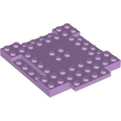 15624-154 Steen, 8X8x2/3 met 1x4 inkepingen en 1x4 plaat lavender, licht NIEUW *