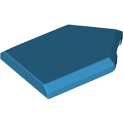 22385-153 Tegel 2x3 zeskantig blauw, donkerazuur NIEUW *5A074