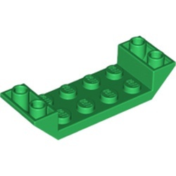 22889-6 Omgekeerde dakpan 45 graden 2x6 dubbel met 2x4 uitsnede groen NIEUW *1L400