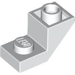 2310-1 Omgekeerde dakpan 2x1 met 2/3 uitsnede wit NIEUW *1L000