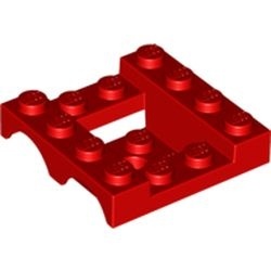 24151-5 Auto spatbord 4x4x1 1/3 rood NIEUW *3D000