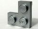 2420-67 Platte plaat 2x2 hoek zilver, metallic NIEUW *1B227