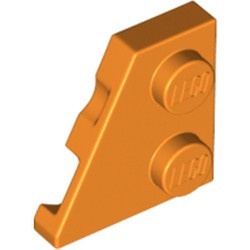 24299-4 Wig plaat 2x2 links oranje NIEUW *1B229