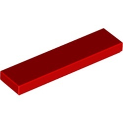 2431-5G Tegel 1x4 rood gebruikt *1B341