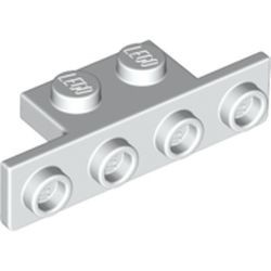 2436-1G Verbindingsplaat 1x2- 1x4 (kan ook 28802 zijn) wit gebruikt *6K1