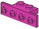 2436-47 Verbindingsplaat 1x2- 1x4 (kan ook 28802 zijn) roze, donker NIEUW *1L361