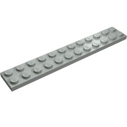 2445-9 Platte plaat 2x12 lichtgrijs (klassiek) NIEUW *5D0000