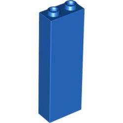 2454-7G Steen 1x2x5 blauw gebruikt *1D005