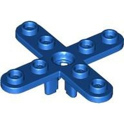 2479-7G Rotor 5x5 afgeronde bladen (4 bladen) blauw gebruikt *1D042