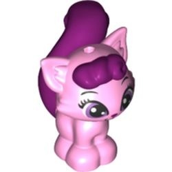 24875pb01-104 Aurora's kitten met lavender ogen roze, helder NIEUW *0D000