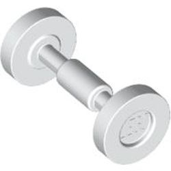 2496-1 Wiel Trolley/skateboard wit NIEUW *