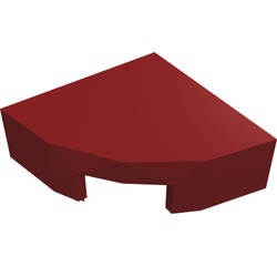 25269-59 Tegel 1/4 rond rood, donker NIEUW *5A078