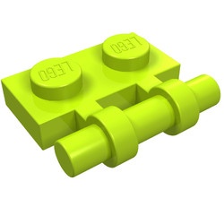 2540-34 Platte plaat 1x2 met OPEN hendel lime NIEUW *1B293