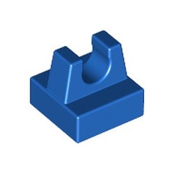 2555-7 Tegel 1x1 met clip bovenop rechte hoeken ZIE OOK 15712 blauw NIEUW *1B287
