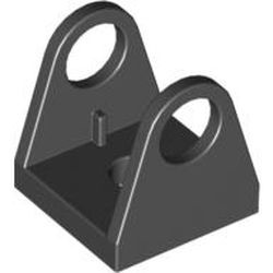 2584-11G Houder slangenrol 2 breed zwart gebruikt *1F006