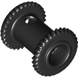 2585-11G Slangen rol 2 breed zwart gebruikt *1F006