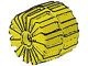 2593-3G Hardplastic wiel midden (35x31) ALLEEN PAKKERTZENDING! geel gebruikt *