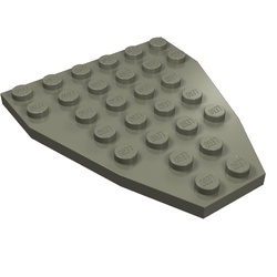 2625-10G Boegplaat 7x6 zonder inham zijkant donker, grijs (klassiek) gebruikt *5D0000