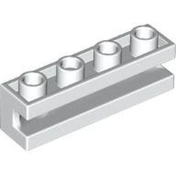 2653-1 Steen 1x4 met sleuf horizontaal wit NIEUW *