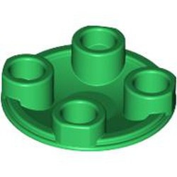2654-6 Platte plaat 2x2 rond afgeronde bodem groen NIEUW *1B148