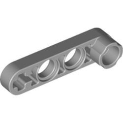 2825-86G Technic, Hefbalk 1x4 dun met nopverbinding grijs, licht (blauwachtig) gebruikt *1D000
