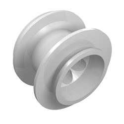 2996-1G Wiel 68.8x40 VELG (PAKKETZENDING) wit gebruikt *5W000