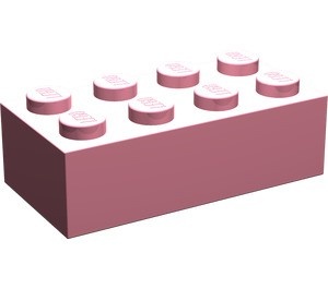 3001-23G Steen 2x4 roze (klassiek) gebruikt *1A062