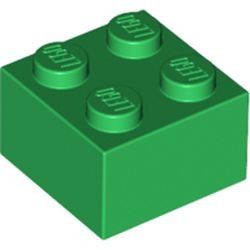 3003-6G Steen 2x2 groen gebruikt *1A051