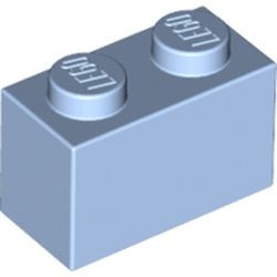 3004-105 Steen 1x2 blauw, lichthelder NIEUW *