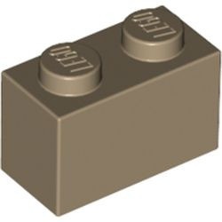3004-69 Steen 1x2 crème,donker NIEUW *1B007