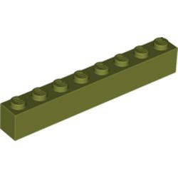 3008-155 Steen 1x8 groen, olijf NIEUW *5K0000