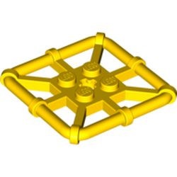 30094-3G Plaat 2x2 met vierkant eromheen geel gebruikt *5D0000