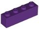 3010-24G Steen 1x4 paars gebruikt *1A021