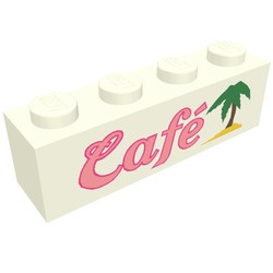 3010pb008-1G Steen 1x4 Café wit gebruikt *5V04-02
