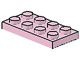 3020-23 Platte plaat 2x4 roze (klassiek) NIEUW *1B204