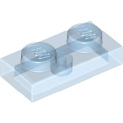 3023-74 Platte plaat 1x2 transparant middenblauw NIEUW *1B170