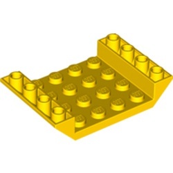 30283-3 Omgekeerde dakpan 45 graden 4x6 dubbel met 4x4 uitsnede geel NIEUW *1L000